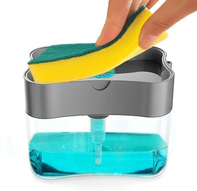 2 In 1 Soap Dispenser / Soap Pump With Sponge (random Color )