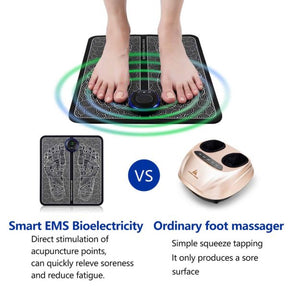 Ems Foot Massager Mat / Electric Usb Charging Smart Display / With Box