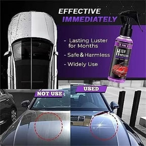 3 In 1 High Protection Quick Car Coating Spray /  Plastic Parts Refurbish Agent Car Hand Spray (100 Ml)