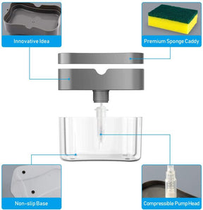 2 In 1 Soap Dispenser / Soap Pump With Sponge (random Color )