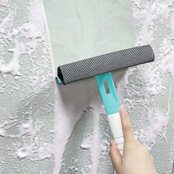 3 In 1 Spray, Sponge And Wipe Multifunctional Glass Cleaning Brush