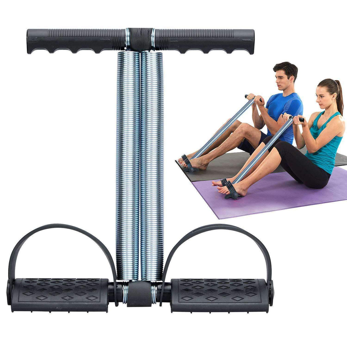 Tummy Trimmer Double Spring Exercise Machine / Leg Exercise Thigh Exerciser