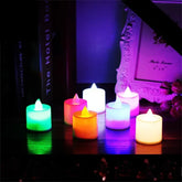 24 Pcs Led Candles / Battery Operated Flameless Tealight Fake Candles Lamp