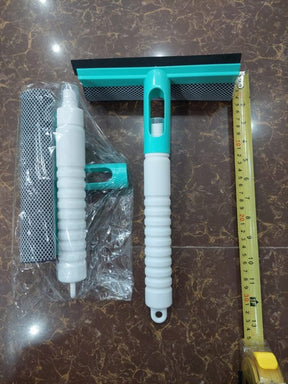 3 In 1 Spray, Sponge And Wipe Multifunctional Glass Cleaning Brush