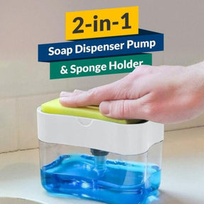 2 In 1 Soap Dispenser / Soap Pump With Sponge (random Color )