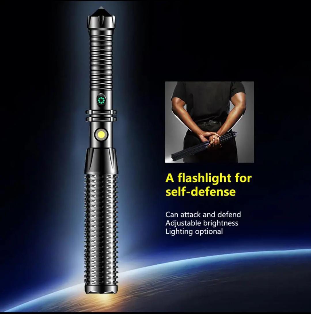 Self Defense Flashlight / High Quality Hammer Torch Light (1 km range)