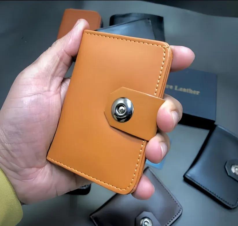 Plain Original Leather Smart Wallet For Male And Female | Easy To Carry | Stylish And Slim