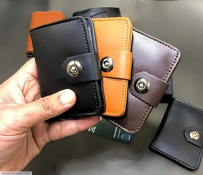 Plain Original Leather Smart Wallet For Male And Female | Easy To Carry | Stylish And Slim