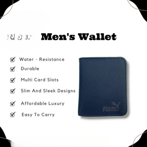 Puma Synthetic Leather Wallet For Men / Best Quality ( Random Color )