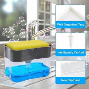 2 In 1 Soap Dispenser / Soap Pump With Sponge (random Color )