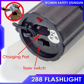 288 Self Defense Flash Light / Rechargeable Flashlight With Laser