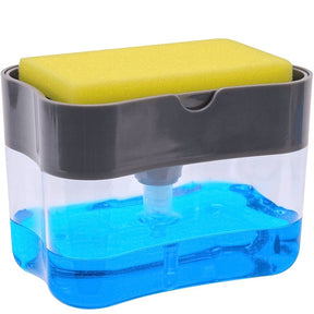 2 In 1 Soap Dispenser / Soap Pump With Sponge (random Color )