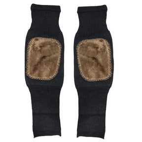 (1 pair) Knee Warmer Woolen Knee Cap For Men And Women (random Design)